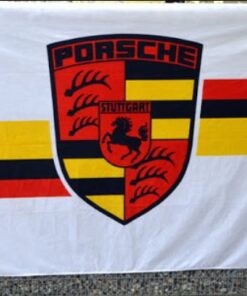 Porsche Flag Yellow 3X5 Ft Polyester Banner USA 90x150cm