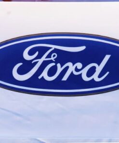 Ford Racing White Flag 3X5 Ft Polyester Banner USA 90x150cm
