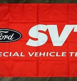 Ford Mustang SVT Red Flag 3X5 Ft Polyester Banner USA 90x150cm