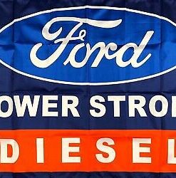 Ford Power Stroke Diesel Flag 3X5 Ft Polyester Banner USA 90x150cm