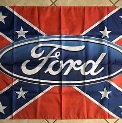 Ford Mustang Red Flag 3X5 Ft Polyester Banner USA 90x150cm