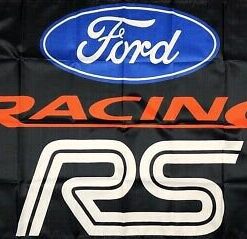 Ford Racing RS Sport Flag 3X5 Ft Polyester Banner USA 90x150cm