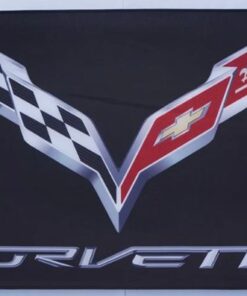 Chevrolet Corvette Black Flag 3X5 Ft Polyester Banner USA 90x150cm