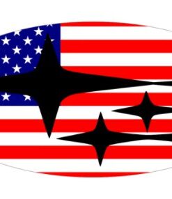 Subaru American Flag 3X5 Ft Polyester Banner USA 90x150cm