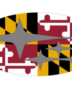 Subaru Maryland Flag Overlay Set Flag 3X5 Ft Polyester Banner USA 90x150cm