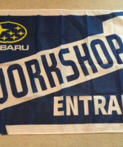 Subaru Workshop Entrance Flag 3X5 Ft Polyester Banner USA 90x150cm