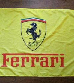 Ferrari Flag Yellow 3X5 Ft Polyester Banner USA 90x150cm