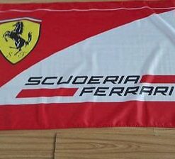 Ferrari Flag Red White 3X5 Ft Polyester Banner USA 90x150cm