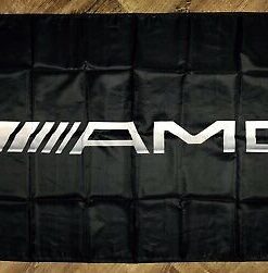 Mercedes Benz Flag AMG Black Sport 3X5 Ft Polyester Banner USA 90x150cm