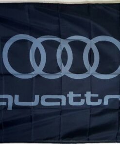 Audi Quattro Racing Flag 3X5 Ft Polyester Banner USA 90x150cm