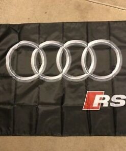 Audi Sport RS Black Flag 3X5 Ft Polyester Banner USA 90x150cm