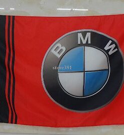 BMW M Power Red Flag 3X5 Ft Polyester Banner USA 90x150cm