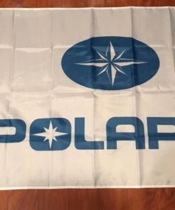 Polaris Flag White ATV Off Road Jet Ski Black 3X5 Ft Polyester Banner USA 90x150cm