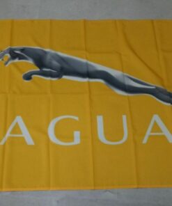 Jaguar Racing Flag Yellow 3X5 Ft Polyester Banner USA 90x150cm