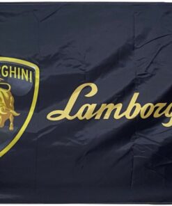 Lamborghini Car Racing Flag Black 3X5 Ft Polyester Banner USA 90x150cm