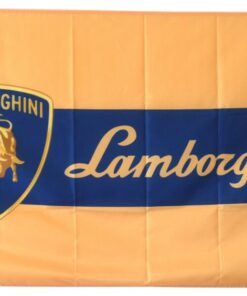 Lamborghini Racing Black Flag 3X5 Ft Polyester Banner USA 90x150cm