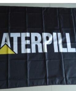 Caterpillar Racing Flag Black 3X5 Ft Polyester Banner USA 90x150cm