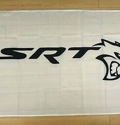 Dodge Demon Challenger White Flag 3X5 Ft Polyester Banner USA 90x150cm