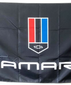 Chevrolet Camaro Black Flag 3X5 Ft Polyester Banner USA 90x150cm
