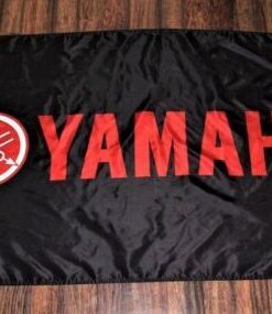 Yamaha Racing Black Flag 3X5 Ft Polyester Banner USA 90x150cm