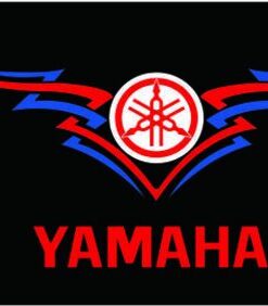 Yamaha Motorcycle Black Red Flag 3X5 Ft Polyester Banner USA 90x150cm