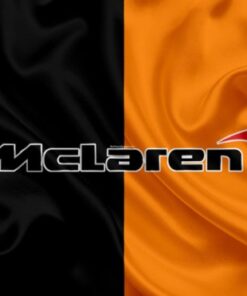 Mclaren Flag Black Orange 3X5 Ft Polyester Banner USA 90x150cm
