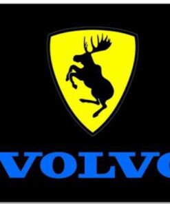 Volvo Flag Black 3X5 Ft Polyester Banner USA 90x150cm