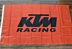 KTM Racing Flag Orange 3X5 Ft Polyester Banner USA 90x150cm