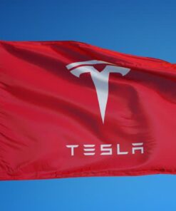 Tesla Flag 3X5 Ft Polyester Banner USA 90x150cm