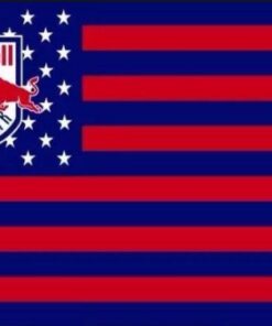 New York Red Bull Stars And Stripes Flag 3X5 Ft Polyester Banner USA 90x150cm RedBull