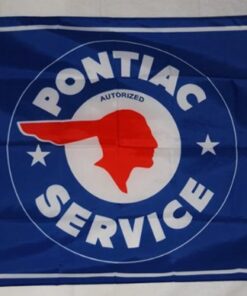 Pontiac Service Blue Flag 3X5 Ft Polyester Banner USA 90x150cm