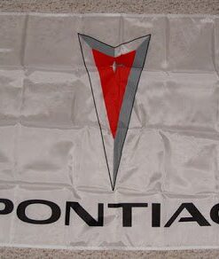 Pontiac White Flag 3X5 Ft Polyester Banner USA 90x150cm