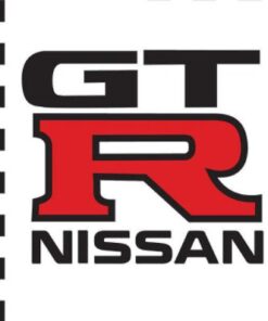 Nissan GTR Flag Black White 3X5 Ft Polyester Banner USA 90x150cm