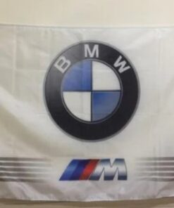 BMW Car Flag White 3X5 Ft Polyester Banner USA 90x150cm