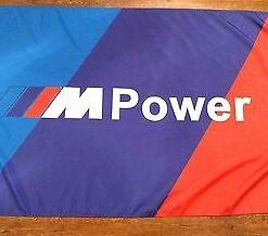 BMW M Power Flag Blue Green Red 3X5 Ft Polyester Banner USA 90x150cm