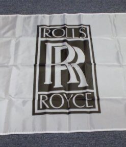 Rolls Royce Car White Flag 3X5 Ft Polyester Banner USA 90x150cm