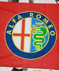 Alfa Romeo Flag Red 3X5 Ft Polyester Banner USA 90x150cm