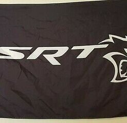 Dodge Challenger SRT Hellcat Flag Black 3X5 Ft Polyester Banner USA 90x150cm
