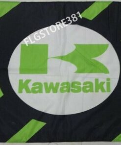 Kawasaki Motorcycle Racing Biker Flag 3X5 Ft Polyester Banner USA 90x150cm