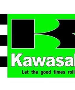 Kawasaki Flag Green 3X5 Ft Polyester Banner USA 90x150cm
