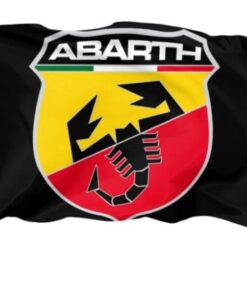 Abarth Racing Flag 3X5 Ft Polyester Banner USA 90x150cm
