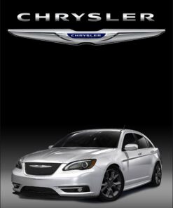 Chrysler Black Flag Vertical 3X5 Ft Polyester Banner USA 90x150cm