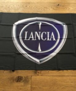 Lancia Delta Black Flag3X5 Ft Polyester Banner USA 90x150cm