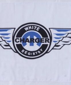 Dodge  Charger RT White Flag 3X5 Ft Polyester Banner USA 90x150cm