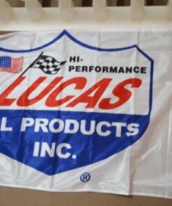 Lucas Oil Racing Black Flag 3X5 Ft Polyester Banner USA 90x150cm