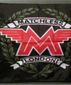 Matchless Motorcycle London M Logo Flag 3X5 Ft Polyester Banner USA 90x150cm
