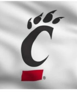 Cincinnati Bearcats White Flag 3X5ft Banner USA Polyester with 2 Brass Grommets