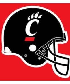 Cincinnati Bearcats Helmet Red Flag 3X5ft Banner USA Polyester with 2 Brass Grommets