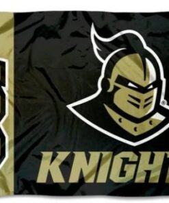 UCF Knights Team Sport Black Flag 3X5ft Banner USA Polyester with 2 Brass Grommets