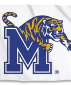 Memphis Tigers White Flag 3X5ft Banner Polyester with 2 Brass Grommets